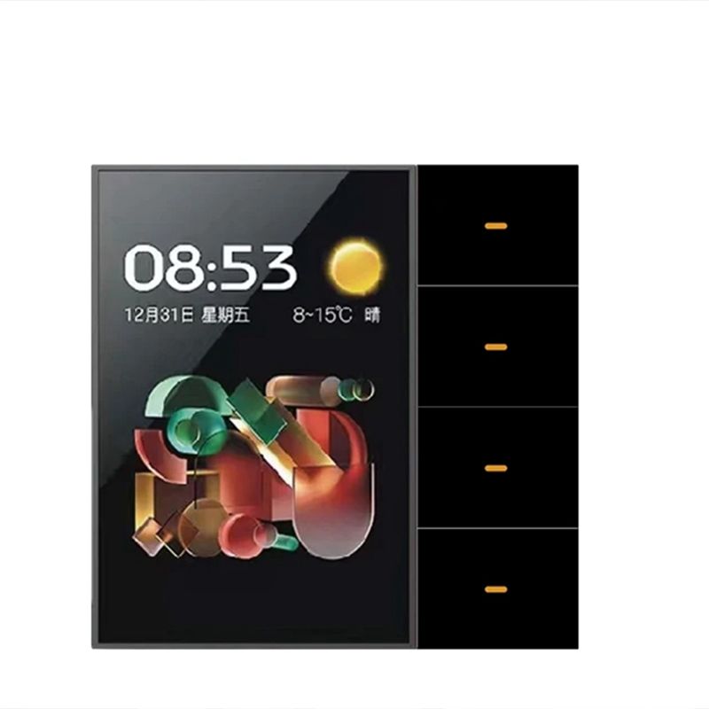Tuya 4 Channel - AED6-Tuya Zigbee 3.5 Inch Smart Wall