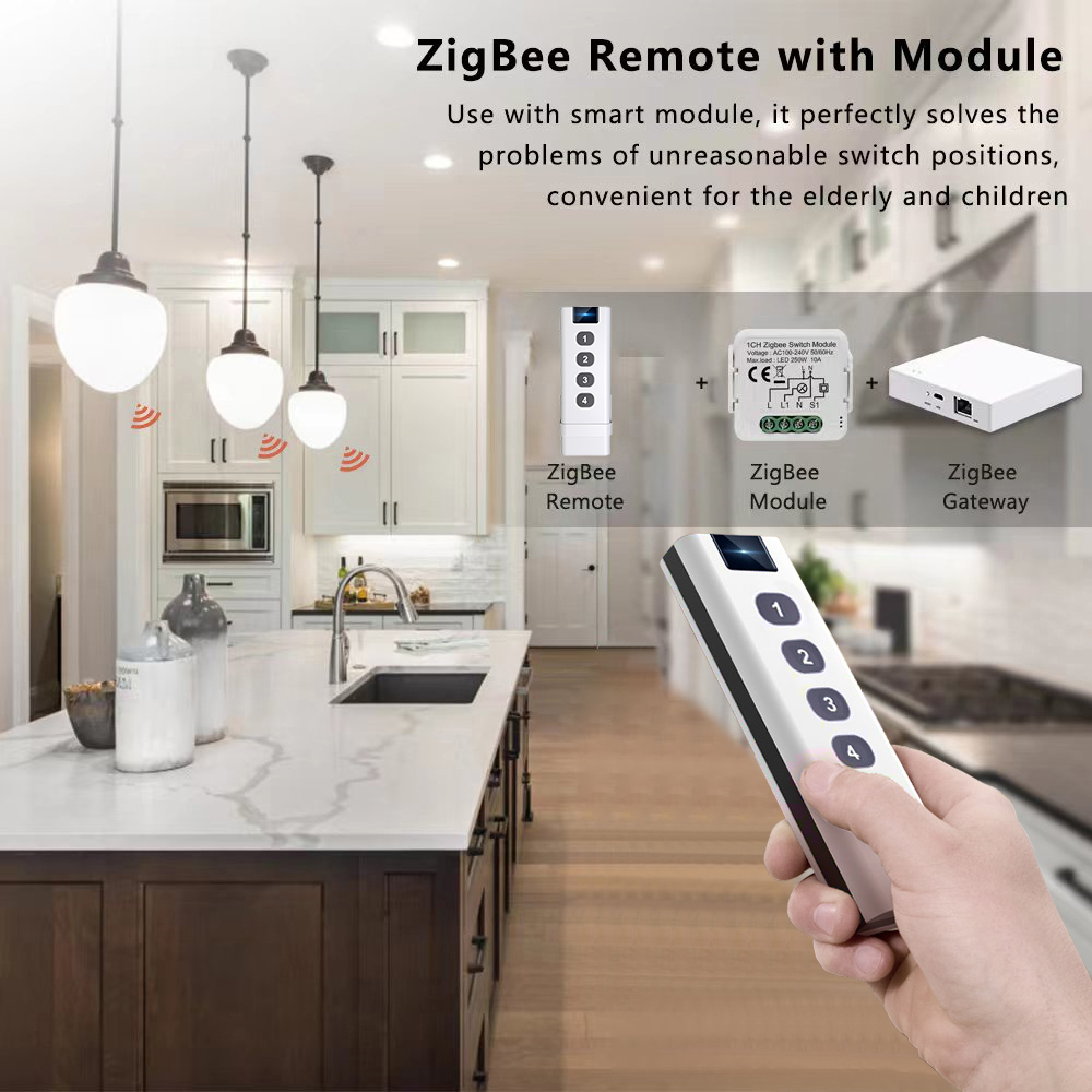 Tuya ZigBee Intelligent Scene  - đánh giá và giá Tuya 4 Channel