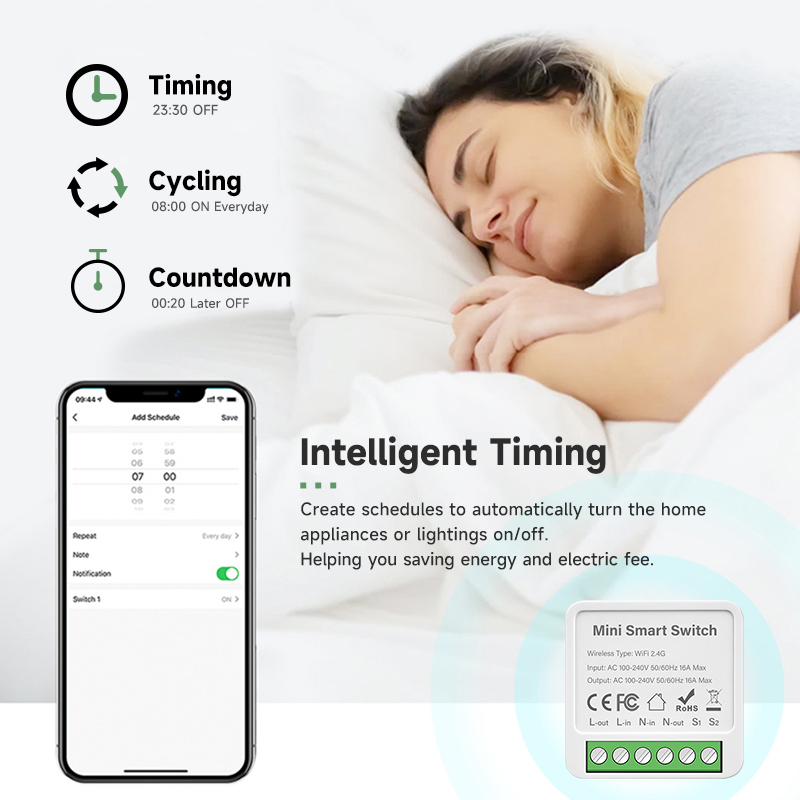 Tuya Smart WiFi Switch Module  - đánh giá và giá Tuya 4 Channel