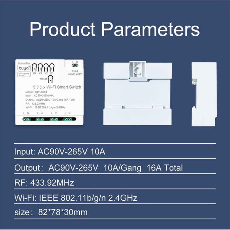 Tuya Wifi Switch Module With R - đánh giá và giá Tuya 4 Channel