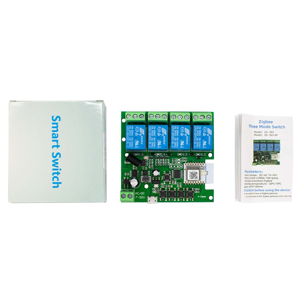 4CH Zigbee 3.0 Smart Home Rela - đánh giá và giá Tuya 4 Channel