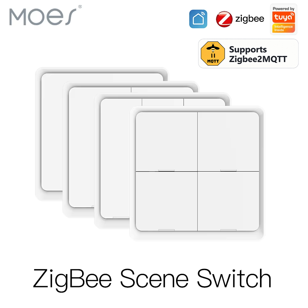MOES 4 Gang Tuya Zigbee2MQTT W - đánh giá và giá Sonoff Basic