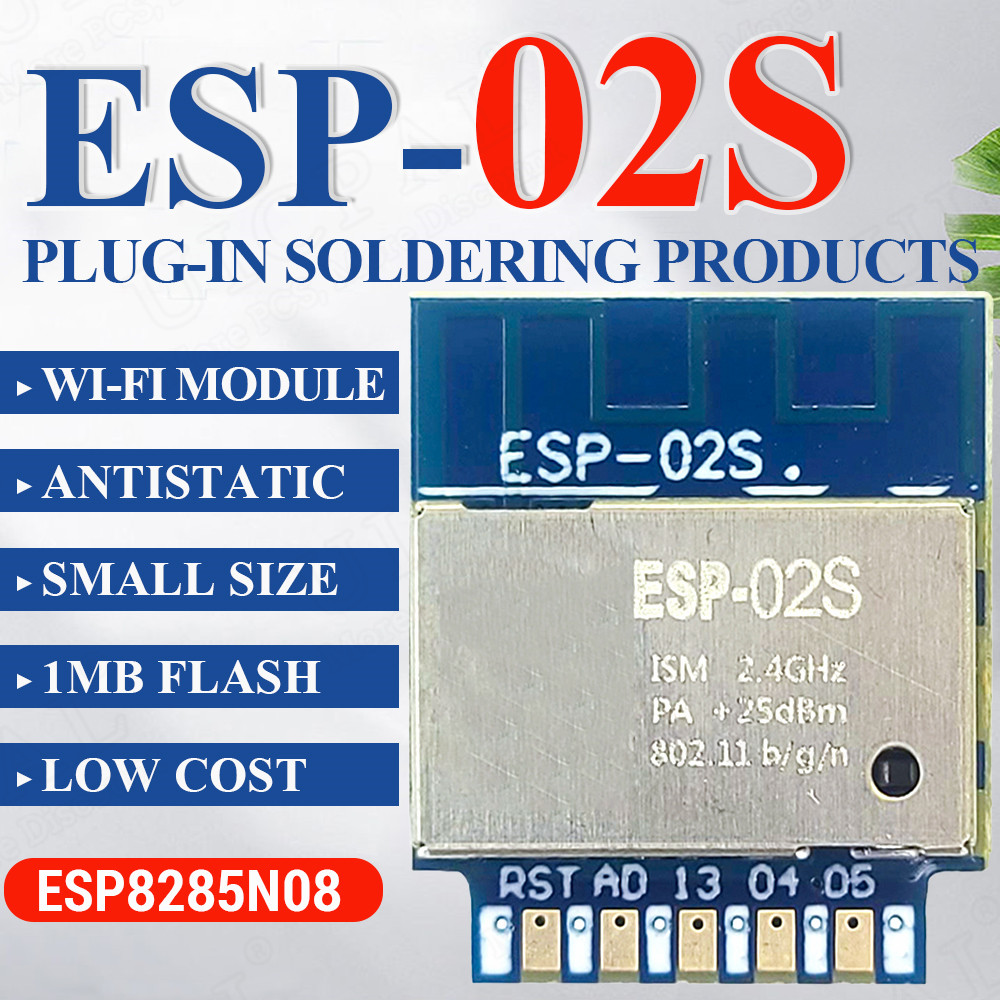ESP-02S Serial Wireless 2.4G W - đánh giá và giá Smart Home Module Iot