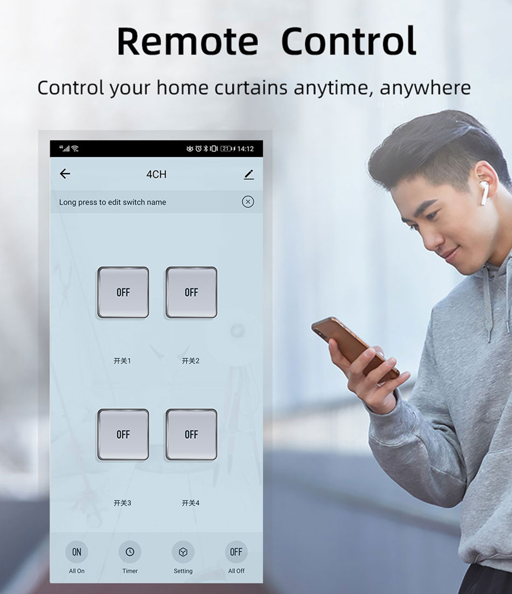 Tuya 4CH Zigbee Switch Relay M - đánh giá và giá Tuya Smart