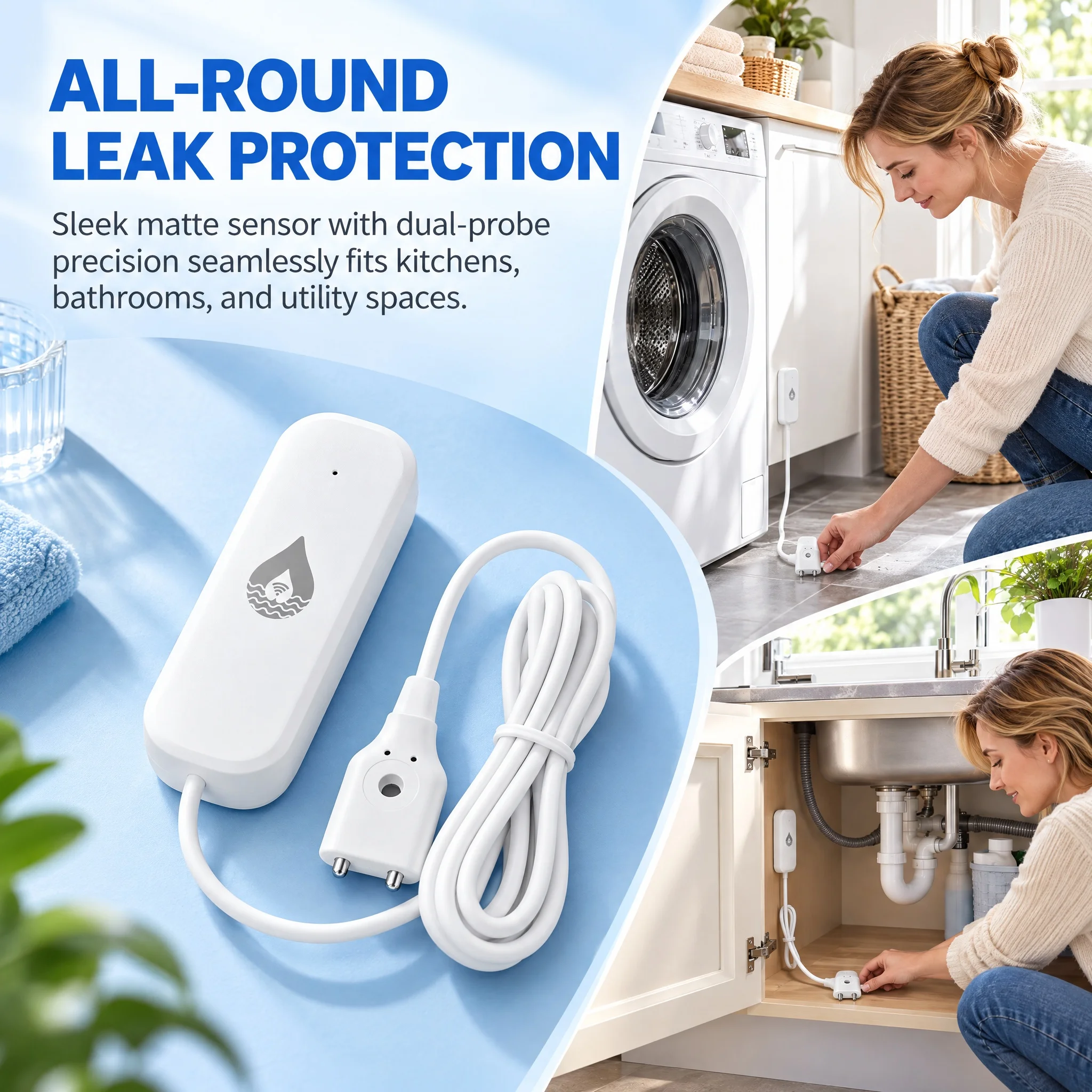 Smart WiFi Water Leak Detector - đánh giá và giá Home Assistant Tuya