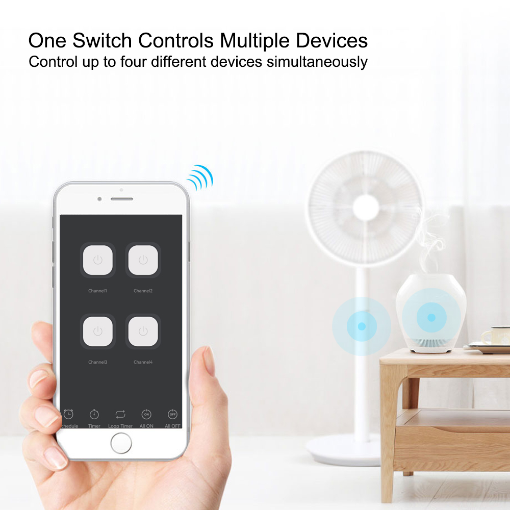Mô-đun rơ-le 4 kênh điều khiển - đánh giá và giá Tuya 4 Channel
